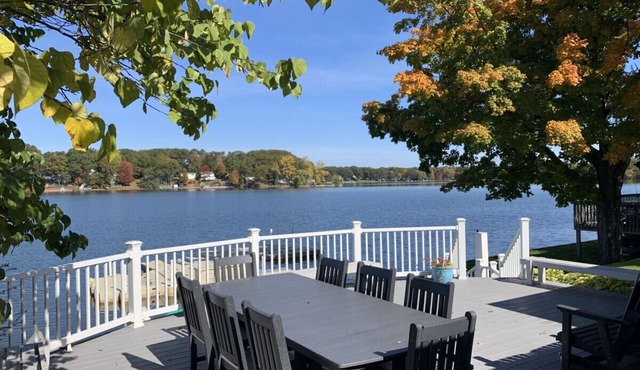 Large lakefront home. Great for two families, priced for one. Beautiful views!