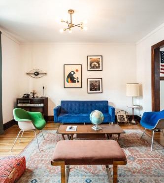 Luxe Mid-Century Styled Historic Townhouse #1