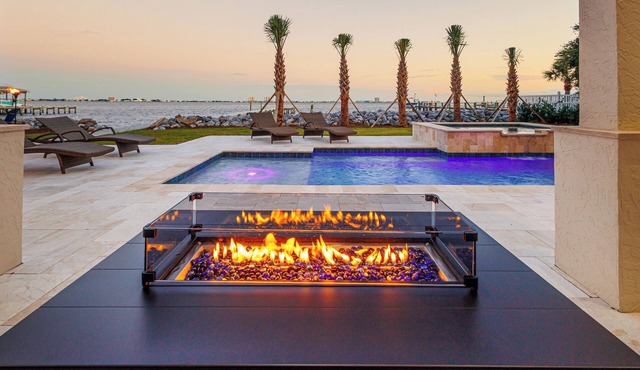 Luxury Home w/Private Dock, Pool, Firepits & Balconies