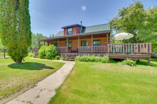 Michigan Cabin w/On-Site Fishing Pond & Deck