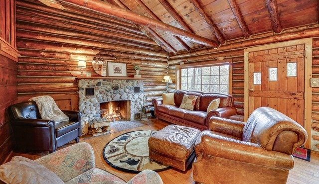 Michigan Log Cabin w/Pere Marquette River Views