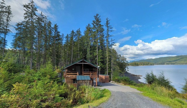 Ocean front 1-bedroom apartment in enchanting Whale Pass with strong WiFi in Whale Pass