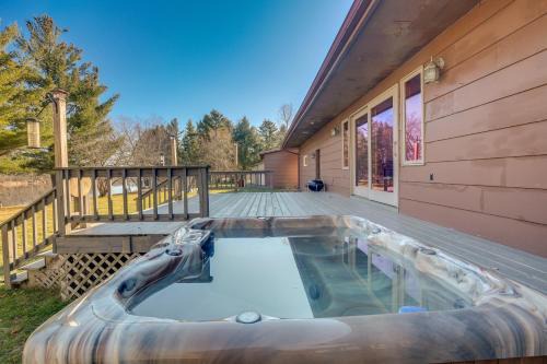 Pet-Friendly Tomahawk Home: Deck & Private Hot Tub in Tomahawk
