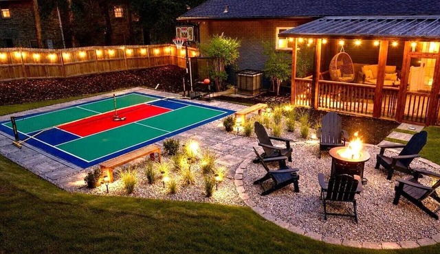 Private Pickleball + Game Room + Fire Pit