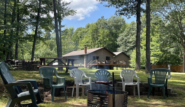 Private, spacious property located directly on the Wisconsin River in Tomahawk