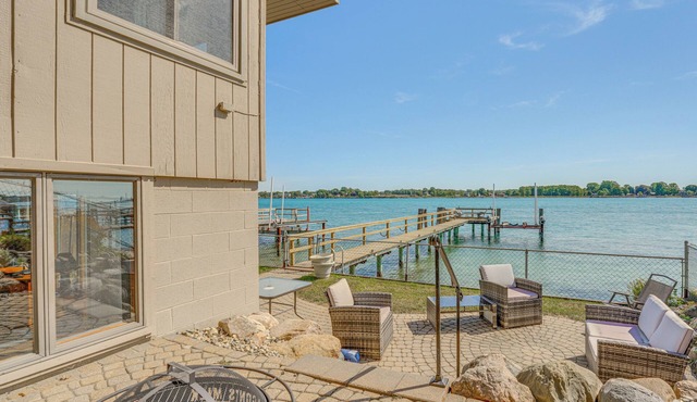 Spacious Riverfront Home w/Dock in St Clair!