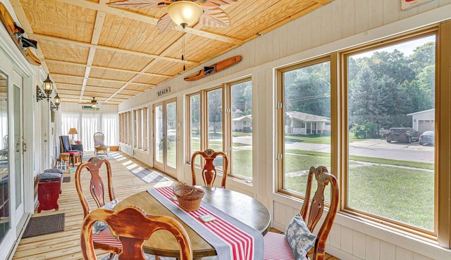 Spacious Vintage Gem w/Sunroom in Manistee!