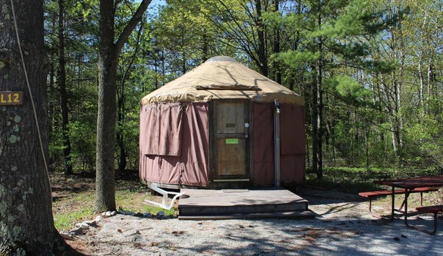 Tranquil Timbers Yurt 3 in Sturgeon Bay