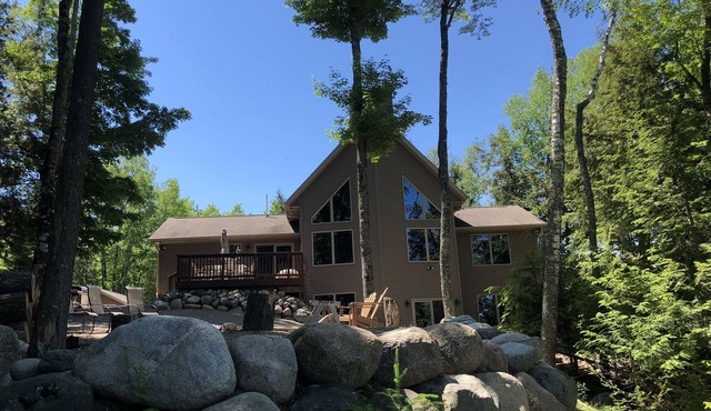 Waterfront Cabin on Crane Lake, Pickerel, WI 4 bedroom plus loft, 3 full bath