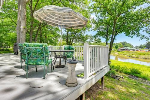 Waterfront Gladwin Home w/Deck + Fire Pit!