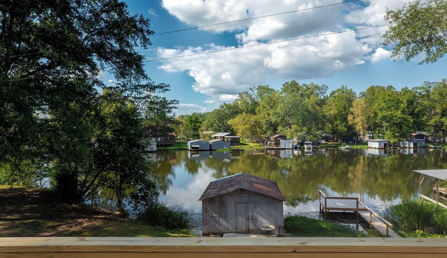 Waterfront Oasis: 2BR w/Private Dock, Jon Boat & Stunning Views