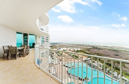 Orange Beach East Condo | Caribe C1010- Lovely Gulf View,Large Terrace,Lazy River,Pool Slides!