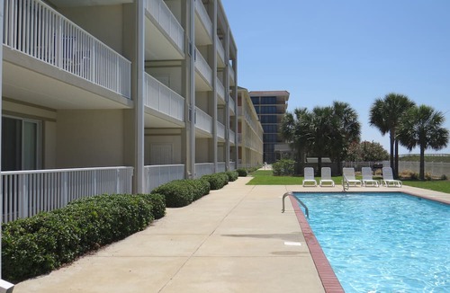 Dauphin Island Condo | The Inn at Dauphin Island 106 1BR Walks right out to Pools and Beach!