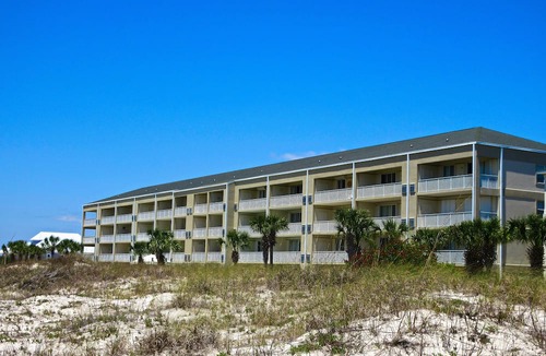 Dauphin Island Condo | The Inn at Dauphin Island 106 1BR Walks right out to Pools and Beach!