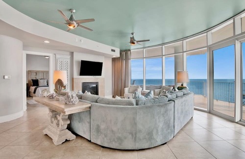 Orange Beach Condo | Turquoise Place C2109 | Oversized, hot tub/grill on deck, huge slide for kids!