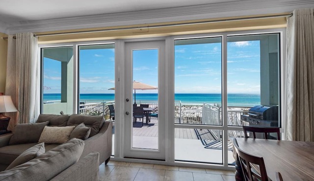 🏖️Breathtaking Beach Front-Elevator-Tub-Gulf Views-4BR White Sands 423