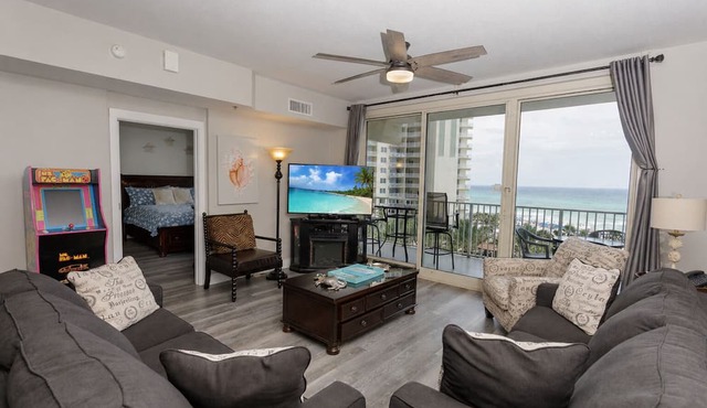Remodeled Luxury 2BR Beachfront Condo at Shores of Panama #611 | Same-Floor Reserved Parking